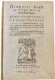 Dionysii Alex. et Pomp. Melae Situs orbis descriptio - legato con - Callimachi Cyrenaei hymni & epigrammata