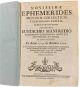 Novissimæ ephemerides motuum cœlestium e Cassinianis Tabulis ad meridianum Bononiæ supputatæ auctoribus Eustachio Manfredio Bononiensis scientiarum instituti astronomo, et sociis ad usum instituti ex anno 1741. in annum 1750...