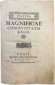 Statuta magnificae communitatis Regii