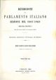  Rendiconti del parlamento italiano. Sessione del 1867 - 1868. Indice alfabetico analitico delle materie contenute nei 10 precedenti volumi. Vol XI 