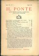 Il Ponte. Rivista mensile di politica e letteratura. Anno VII, N° 7. Luglio.