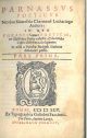 Parnassus poeticus Nicolao Nomeseio Charmensi Lotharingio auctore. In quo phrases omnes poeticae, ex illustribus poetis collectae, & in certa capita distributae, ita leguntur, ut nihil a poeticae studiosis illustrius desiderari possit 