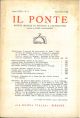 Il Ponte. Rivista mensile di politica e letteratura. Anno XVIII, N° 11. Novembre.