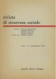  Rivista di sicurezza sociale. Anno 1 n. 1 Gennaio - Marzo 1963 