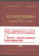 Gli statuti regionali integrati con i regolamenti interni dei consigli aggiornati al 31 marzo 1972 Indice a cura di A. Andò 