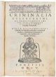 Consilia criminalia celeberrimi, ac praestantissimi iur. vtri. interpetis D. Bartholomaei Caepollae Veronensis. 
