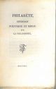  Philarète, entretien politique et moral sur la philosophie 