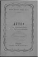 Attea. Azione storico-romantica in due parti e sette quadri... da rappresentarsi nel Regio Teatro della Scala nell'autunno 1863 