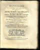 Novenarj o sieno discorsi ad onore del divin verbo incarnato da predicarsi, o da meditarsi nella novana del SS.mo Natale. A cui s'aggiungono Quindici Ragionamenti dei Titoli d'esso verbo divino incarnato accennati dal medesimo ne' suoi Santi Evangelj. Ded