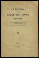 La riforma dellla legge elettorale. Proposte. Con prefazione di Ignazio Tambaro.