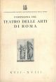  Compagnia del teatro delle arti di Roma. XVII-XVIII. Confederazione fascista dei professionisti e degli artisti 