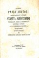Quando Paolo Amatori conduceva in moglie Annetta Alessandrini Nicola ed Amalia Armenzani zii dello sposo all'egregia coppia offrivano quest'idillio 