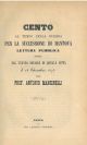 Cento al tempo della guerra per la successione di Mantova. Lettura pubblica fatta nel teatro sociale di quella città il 26 dicembre 1875 