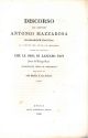  Discorso letto nella sala del R. Liceo di Lucca il giorno XXV gennaio 1839 nell'occasione che le ossa di Lazzaro Papi furono dal campo santo trasportate sotto al monumento erettogli nella basilica di San Frediano 