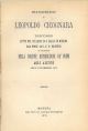 Ricordo di Leopoldo Cicognara. Discorso letto nel Collegio di S. Carlo in Modena... in occasione della solenne distribuzione de' premi agli alunni addì 8 novembre 1875 