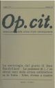  Op. cit. Rivista quadrimestrale di selezione della critica d'arte contemporanea. Maggio 1977, n. 39 