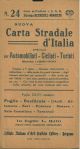  Nuova carta stradale d'Italia, speciale per automobilisti, ciclisti, turisti. Scala 1:250000. Foglio 24, contiene: Puglie - Basilicata - (Melfi - Altamura - Bari - Potenza - Matera - Sala Consilina - Taranto) 