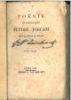  Poesie di eccellenti autori toscani per far ridere le brigate. La sola parte terza: il sonaglio delle donne, La culeide, Abiura del peripateticismo sonetto, Memoriali fatti alla repubblica di Genova, La Nice del Metastasio ridotta in ottave rusticali; Ri