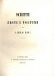 Scritti editi e postumi 