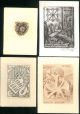  4 Ex Libris per Evaristo Navarra 
