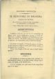  Programma pel concorso al premio Grande Curlandese di architettura e d'incisione pel prossimo anno 1829... (seguono il tema per il concorso di architettura, di incisione e i regolamenti generali). Con firma a stampa del Marchese Francesco Bevilacqua Ario
