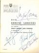  Firma autografa dei musicisti alla copertina del programma di sala del concerto svoltosi il 13 maggio 1956 per l'Associazione Amici della Musica di Perugia 