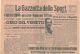 La Gazzetta dello Sport. Anno 51°, n. 207 del 1 settembre 1947. Coppi, un razzo, fugge per 170 km Vince il Giro del Veneto