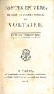  Contes en vers satires, et poesies melées de Voltaire 