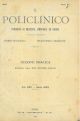 Il policlinico. Periodico di medicina, chirurgia ed igiene. Sezione pratica. Redattore capo. Prof. Vittorio Ascoli. Vol. XXX, anno 1923, 51 fascicoli, annata completa 