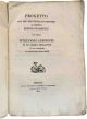 Progetto per dar ben regolato sistema al moderno spirito filosofico ovvero Istruzioni aneddote di un libero pensatore ad un'assemblea di amanti del buon senso