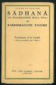 Opere di Tagore. Sadhana (La realizzazione della vita). Traduzione di A. Carelli (Unica autorizzata per l'Italia).