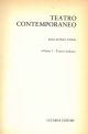 Teatro contemporaneo. Vol. 1 : Teatro italiano; vol. 2 . Teatro europeo e nordamericano 