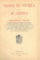  Saggi di storia e di critica 
