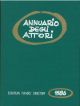  Annuario degli attori. European players directory, 1986 