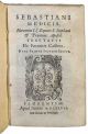 Sebastiani Medicis ... Tractatus de fortuitis casibus. Nunc primum in lucem editus - legato con - Sebastiani Medicis Florentini ... Tractatus de compensationibus. Nunc primum in lucem editus. Cum Indice materiarum copiosissimo