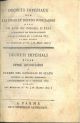  Décrets impériaux sur les frais et dépens judiciaires avec un avis du Conseil d'Etat concernant les procés intentés avant l'epoque di I janvier 1807. (Titolo tradotto anche in italiano) 