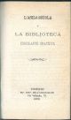 L'asilo-scuola e la Biblioteca circolante, scambio epistolare