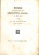 Discorsi letti nella Grand'Aula della pontificia Accademia di Belle Arti in occasione della solenne distribuzione de' premi il giorno 19 maggio 1836 