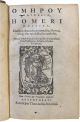 Omeroy Odysseia. Homeri Odyssea. Eiusdem batrachomyomachia, hymni, aliaque eius opuscola, seu catalecta. Omnia Græcè & Latinè edita quàm emendatissimè cum præfatione, scholijs, & indice d. Giphanij